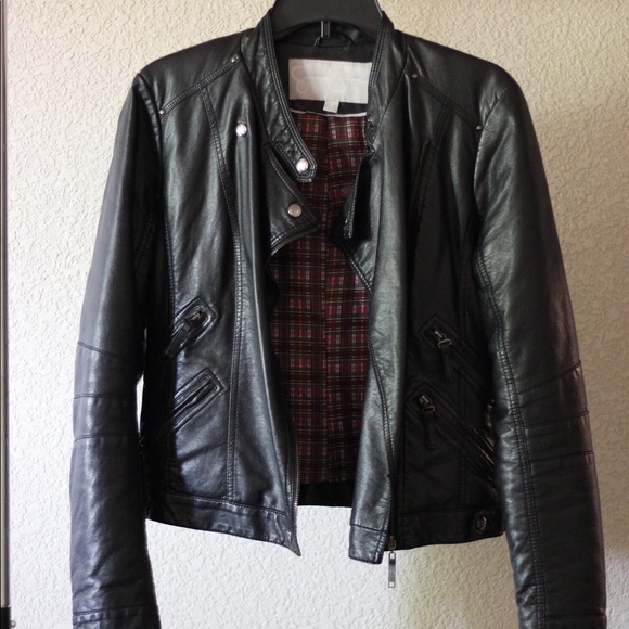 Jessica Simpson Jackets & Blazers - Jessica Simpson Faux Leather Moto Jacket